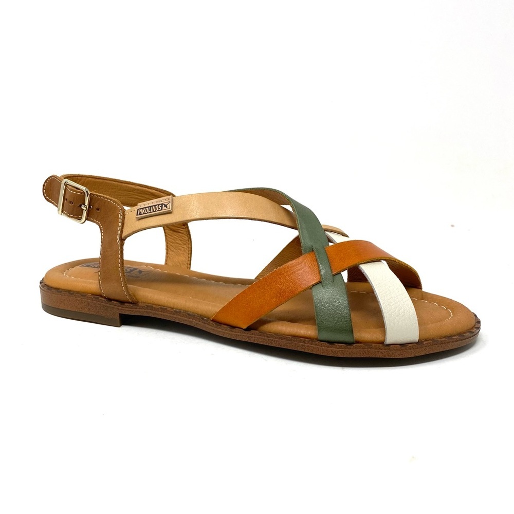 PIKOLINOS Algar Mint Green Sandals Women’s 41 | Flat Leather Comfort